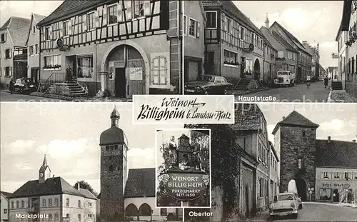 Billigheim Ingenheim Hauptstrasse Obertor Marktplatz Kat. Billigheim Ingenheim