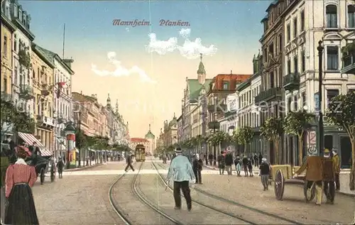 Mannheim Planken Strassenbahn Kat. Mannheim