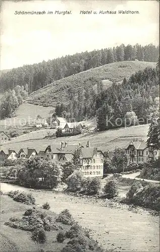 Schoenmuenzach Hotel Kurhaus Waldhorn  Kat. Baiersbronn