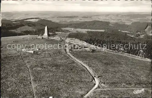 Feldberg Schwarzwald Seebuck mit Feldbergturm und Skilift Fliegeraufnahme Kat. Feldberg (Schwarzwald)