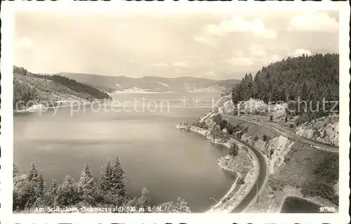 Schluchsee mit Seestrasse Panorama Kat. Schluchsee