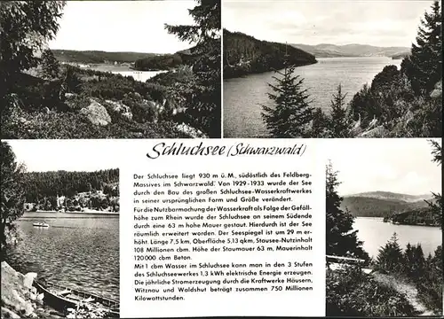 Schluchsee Teilansichten Kat. Schluchsee