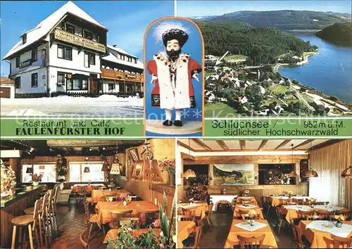 Schluchsee Restaurant Cafe Faulenfuerster Hof Panorama Details Kat. Schluchsee