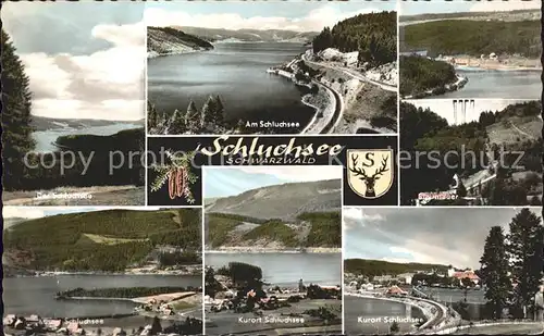 Schluchsee See Staumauer  Kat. Schluchsee