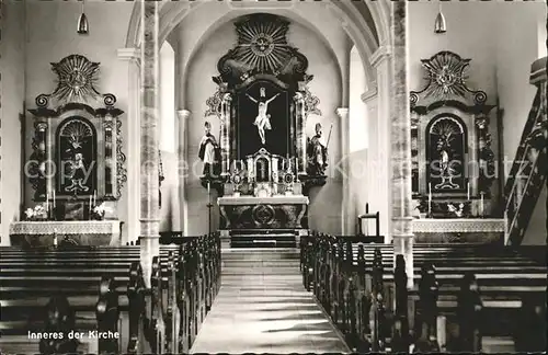 Westernhausen Kirche innen Kat. Schoental