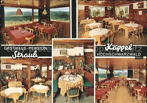 Kappel Lenzkirch Gasthaus Pension Straub Kat. Lenzkirch