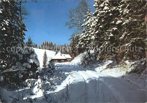 Grafenhausen Schwarzwald Haus im Schnee Kat. Grafenhausen