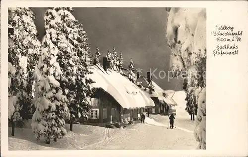 Feldberg Schwarzwald Gasthaus Grafenmatt Kat. Feldberg (Schwarzwald)