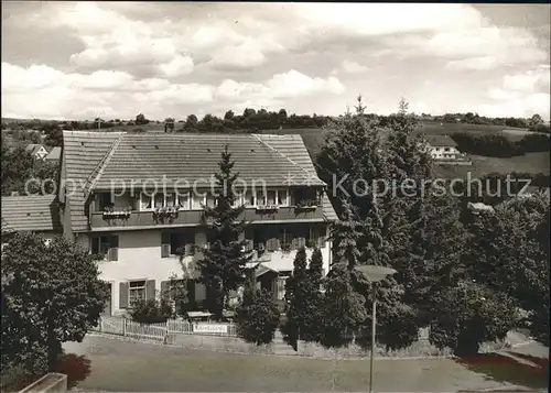 Goeschweiler Gasthaus Cafe Pension Alpenblick Kat. Loeffingen