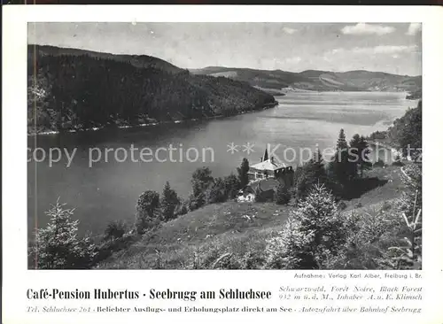 Seebrugg Cafe Pension Hubertus  Kat. Schluchsee