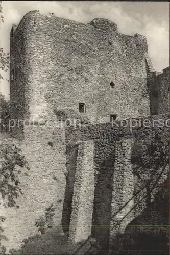 Frauenstein Sachsen Burgruine Frauenstein Ringmauer Dicken Maerten Kat. Frauenstein Sachsen