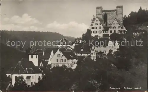 Berneck Altensteig Burg Berneck  Kat. Altensteig