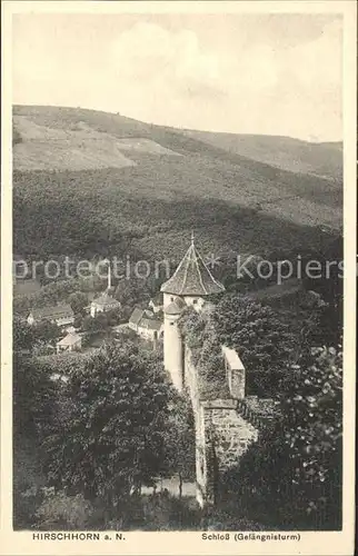 Hirschhorn Neckar Schloss Gefaengnisturm Kat. Hirschhorn (Neckar)