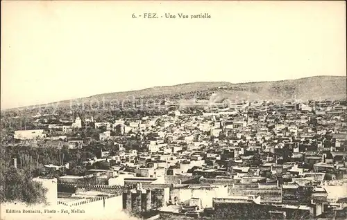 Fez Fes Une Vue partielle Kat. Fez