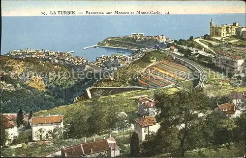 La Turbie Panorama sur Monaco et Monte Carlo Kat. La Turbie