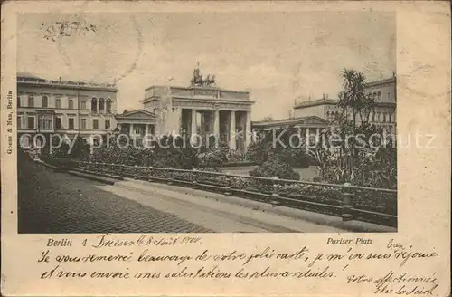 Berlin Pariser Platz mit Brandenburger Tor Kat. Berlin