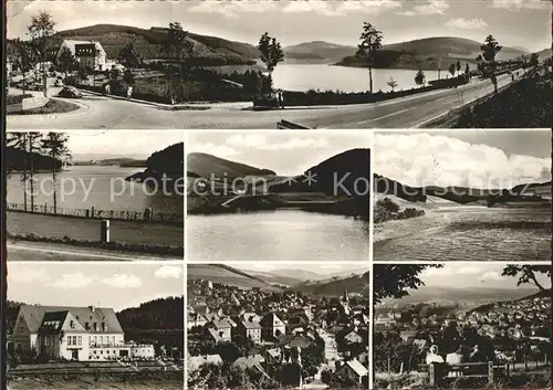 Meschede Hennesee Panorama Gasthaus Restaurant Kat. Arnsberg