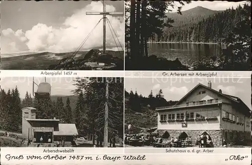 Bodenmais Arber Schutzhaus Arbersee Arbergipfel Arberschwebelift Kat. Bodenmais