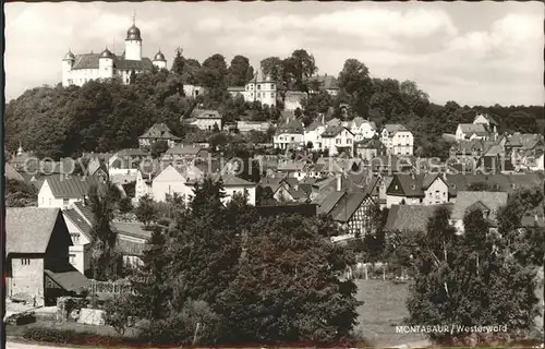 Montabaur Westerwald Ortsansicht mit Schloss Kat. Montabaur