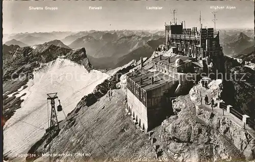 Zugspitze Muenchnerhaus Alpenpanorama Kat. Garmisch Partenkirchen