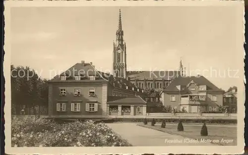 Frankfurt Oder Motiv am Anger Kirche Kat. Frankfurt Oder