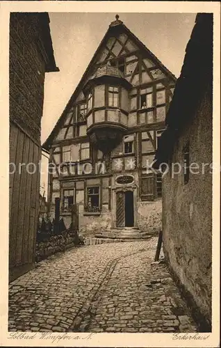 Wimpfen Solbad Erkerhaus Kat. Bad Wimpfen