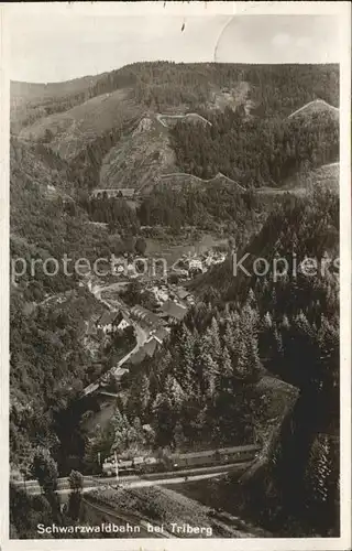 Triberg Schwarzwald Schwarzwaldbahn Kat. Triberg im Schwarzwald