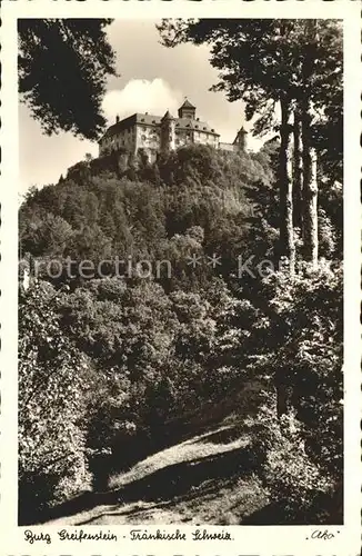 Fraenkische Schweiz Burg Greifenstein Kat. Pottenstein