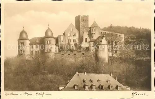 Wertheim Main Schlossruine Kat. Wertheim