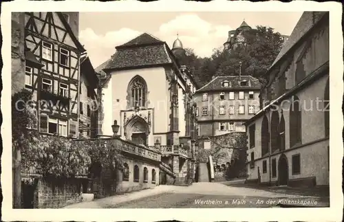 Wertheim Main An der Kilianskapelle Kat. Wertheim