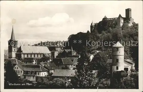 Wertheim Main Schloss und Kirche Kat. Wertheim