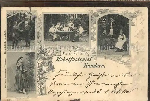 Kandern Szenen aus dem Hebelfestspiel Kat. Kandern