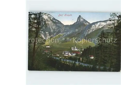 Dorf Kreuth Panorama Kat. Kreuth