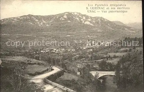 Unac Vue panoramique Collection Luzenac et ses environs Pyrenees Kat. Unac