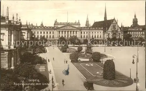 Leipzig Augustusplatz mit Universitaet Kat. Leipzig