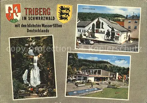 Triberg Schwarzwald Wasserfall Heimatmuseum Kurhau Kat. Triberg im Schwarzwald