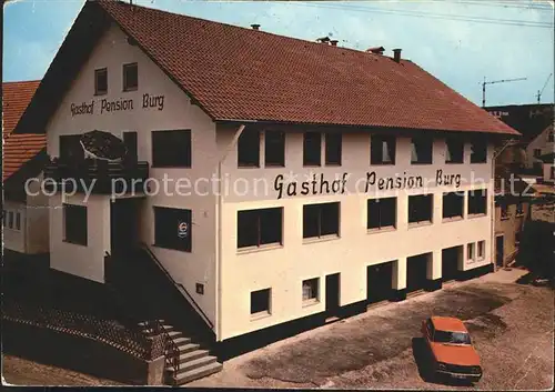 Aasen Gasthaus Pension Burg Kat. Bad Duerrheim