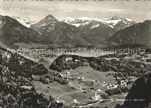 Tiefenbach Oberstdorf Fliegeraufnahme Kat. Oberstdorf