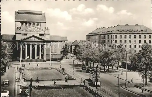 Duisburg Ruhr Stadttheater Hotel Duisburger Hof Strassenbahn / Duisburg /Duisburg Stadtkreis