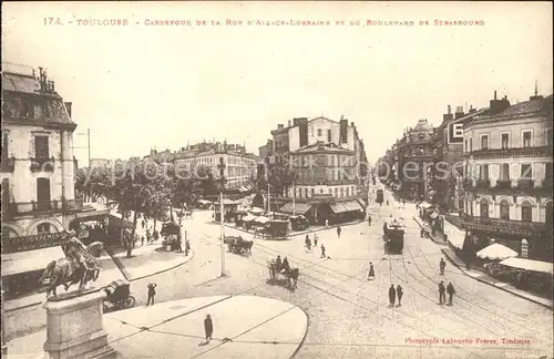 Toulouse Haute Garonne Carrefour de la Rue d Alsace Lorraine et du Boulevard de Strasbourg Monument Kat. Toulouse