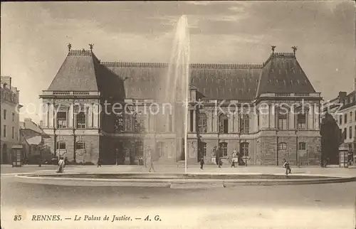 Rennes Palais de Justice Fontaine Kat. Rennes