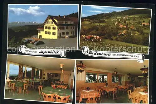 Endenburg Berggasthof Alpenblick Teilansicht Kat. Steinen