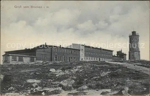 Brocken Brockenhotel Observatorium Kat. Wernigerode