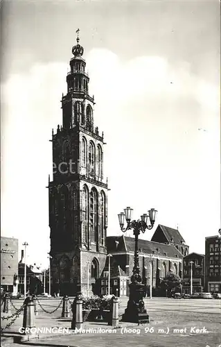 Groningen Martinitoren met Kerk Kat. Groningen