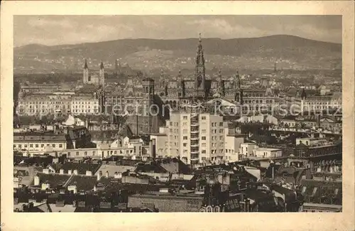 Wien Blick vom Stefansturm Huegelkette Wienerwald Kat. Wien