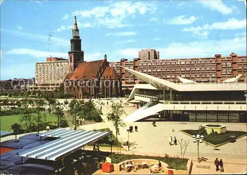 Berlin Marienkirche Anlage am Fernsehturm UKW Turm Deutsche Post Hauptstadt der DDR Kat. Berlin