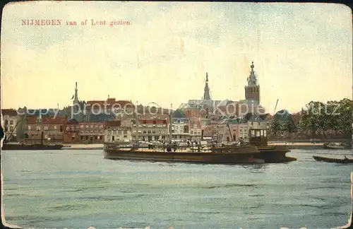 Nijmegen Hafen Lent Schiffe Kat. Nimwegen Nijmegen