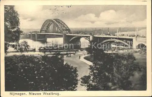 Nijmegen Waalbrug Schiffe Kat. Nimwegen Nijmegen