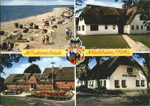 Nieblum Strand Altes Landhaus  / Nieblum Insel Foehr /Nordfriesland LKR