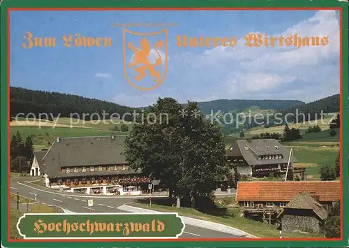 Titisee Neustadt Restaurant Zum Loewen Unteres Wirtshaus Kat. Titisee Neustadt